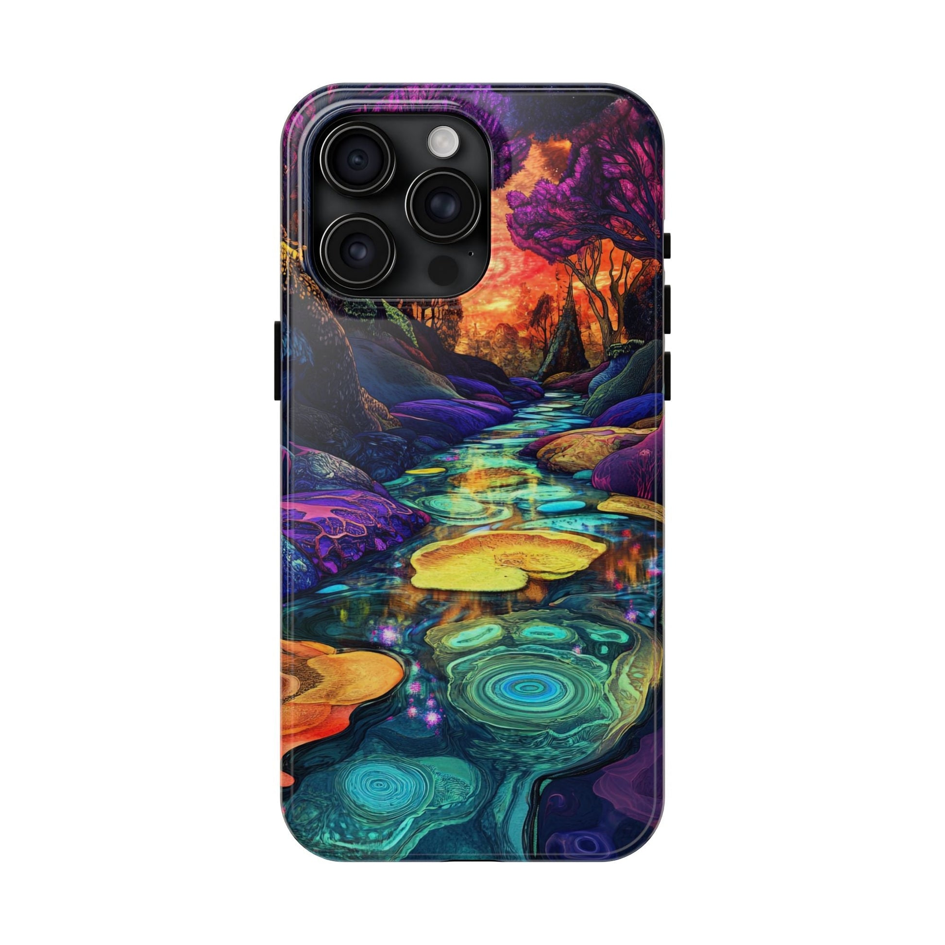 Dreamscape River — Psychedelic Canyon Phone Case - JG Visual Arts