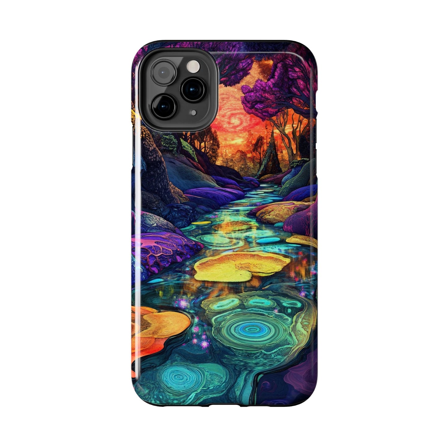 Dreamscape River — Psychedelic Canyon Phone Case - JG Visual Arts