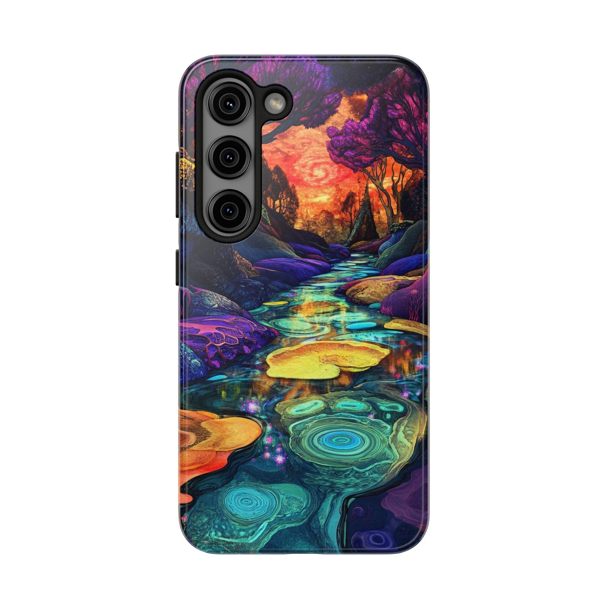 Dreamscape River — Psychedelic Canyon Phone Case - JG Visual Arts