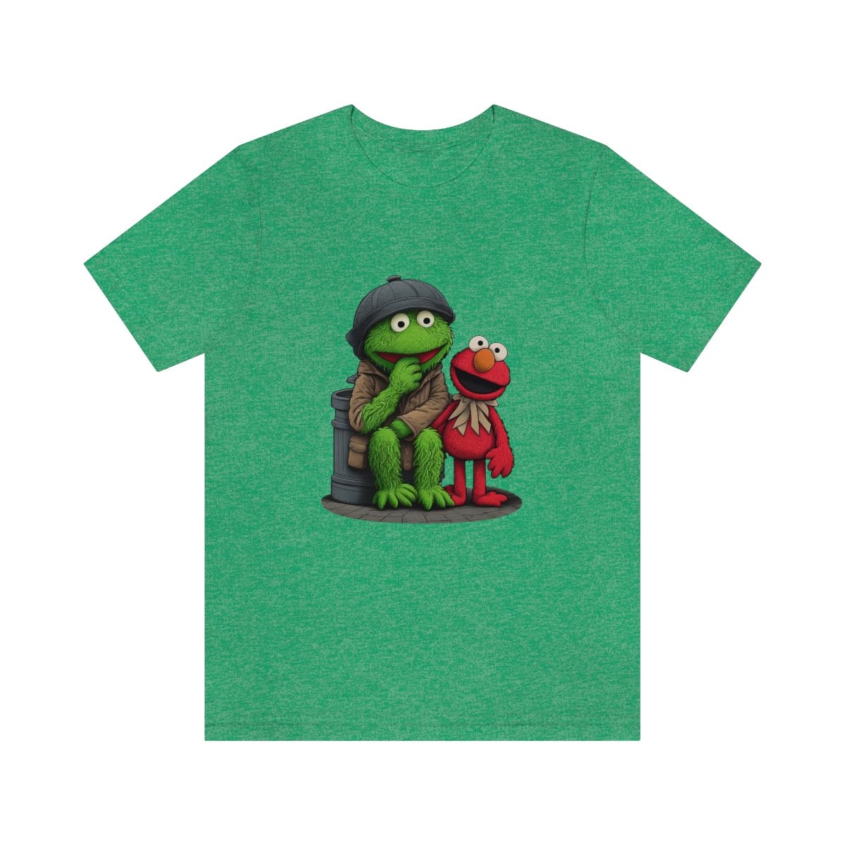 Elmo and Oscar- Unisex Short Sleeve Tee - JDG Visual Arts