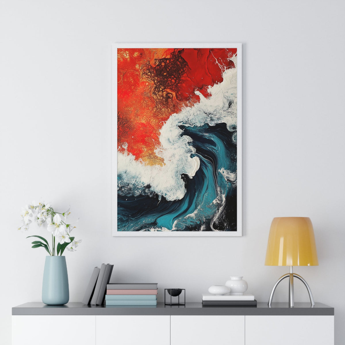 Ember Tide Framed Print - JG Visual Arts
