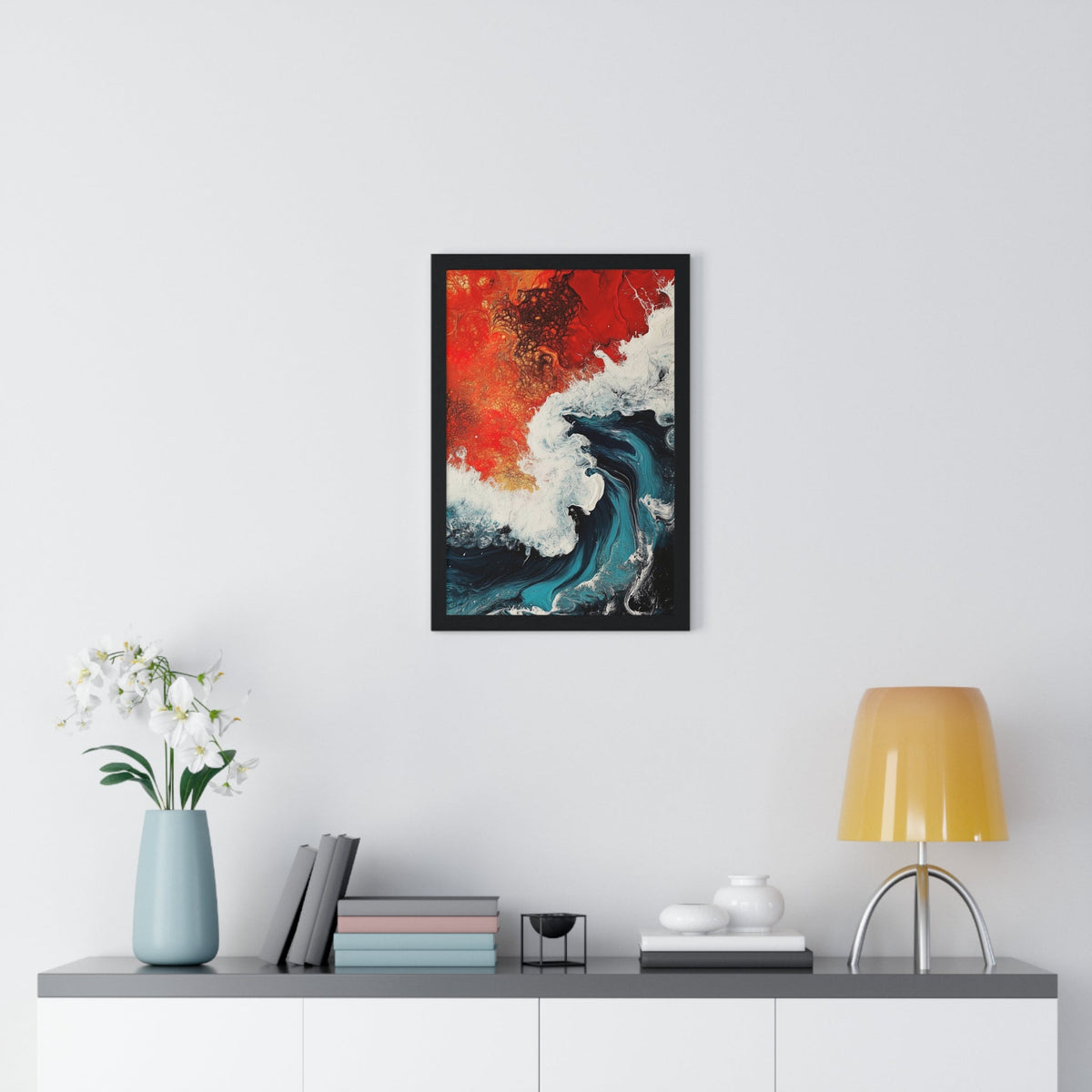 Ember Tide Framed Print - JG Visual Arts