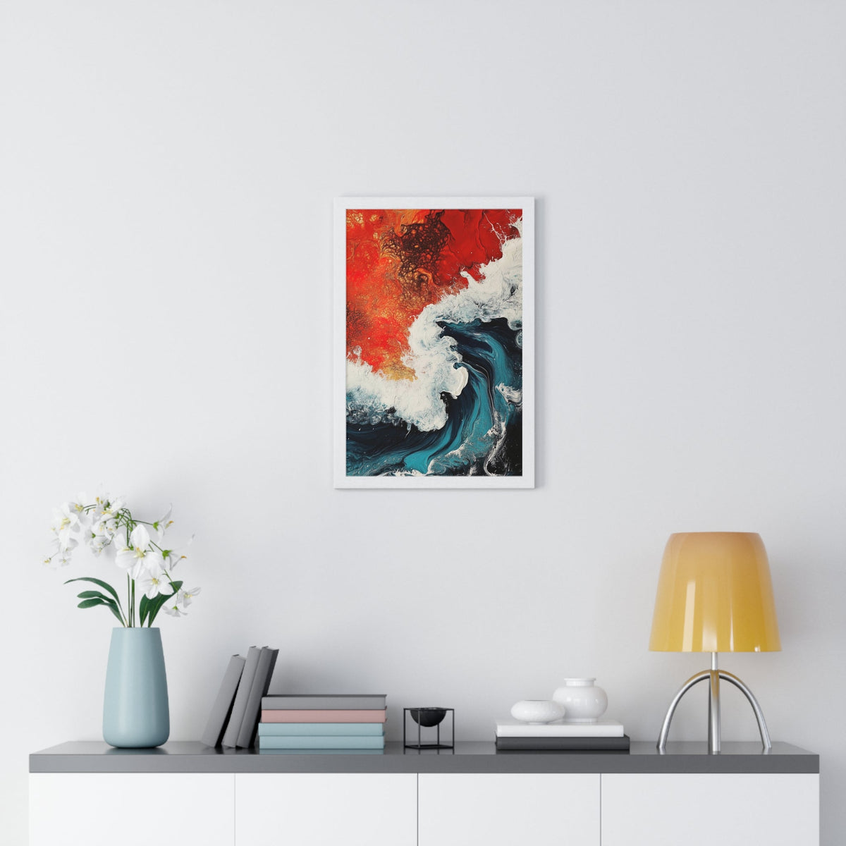 Ember Tide Framed Print - JG Visual Arts