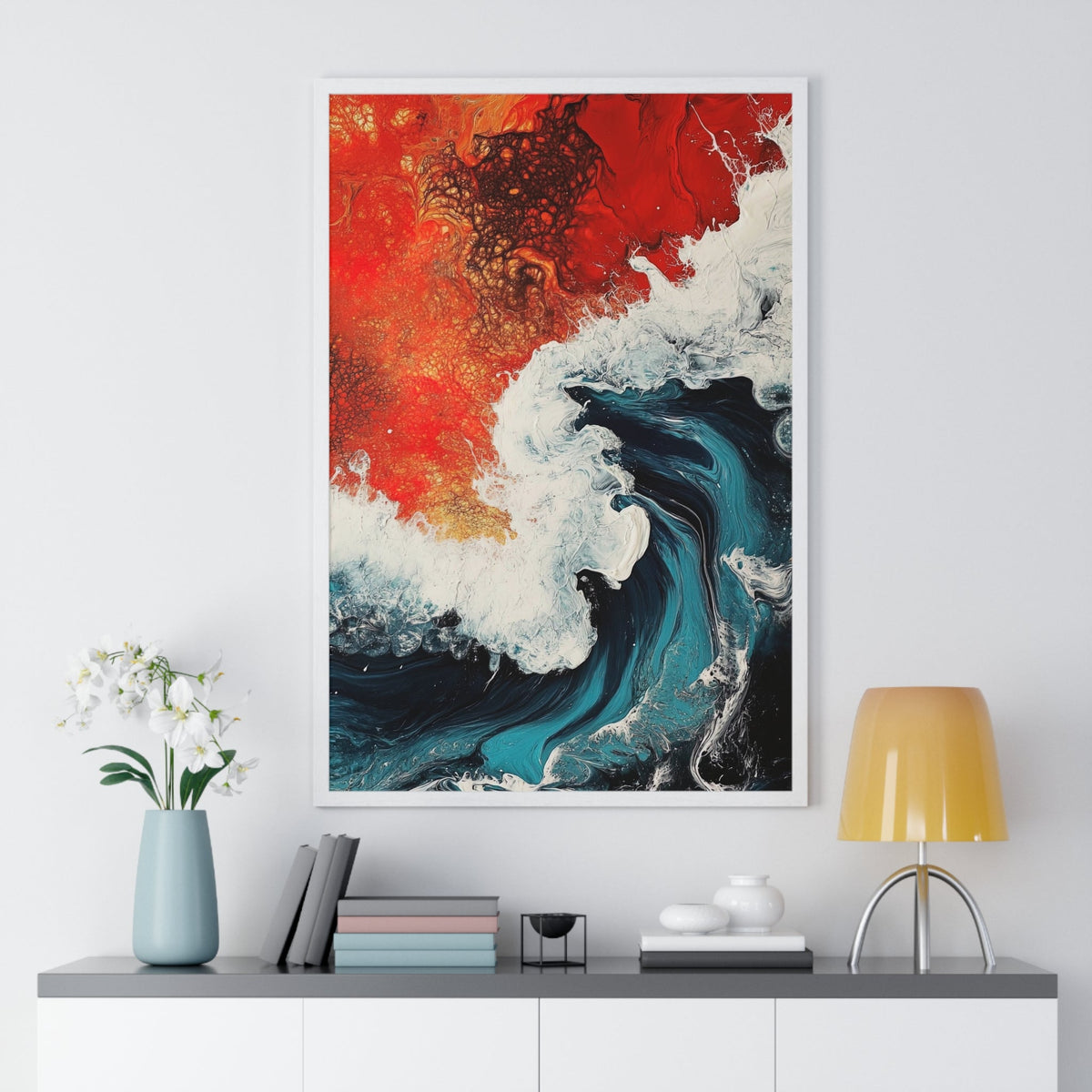 Ember Tide Framed Print - JG Visual Arts