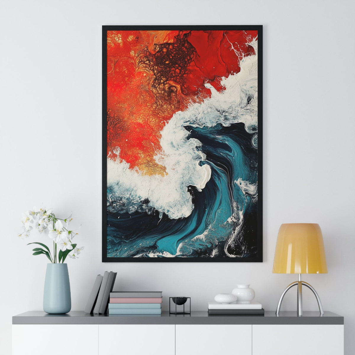 Ember Tide Framed Print - JG Visual Arts