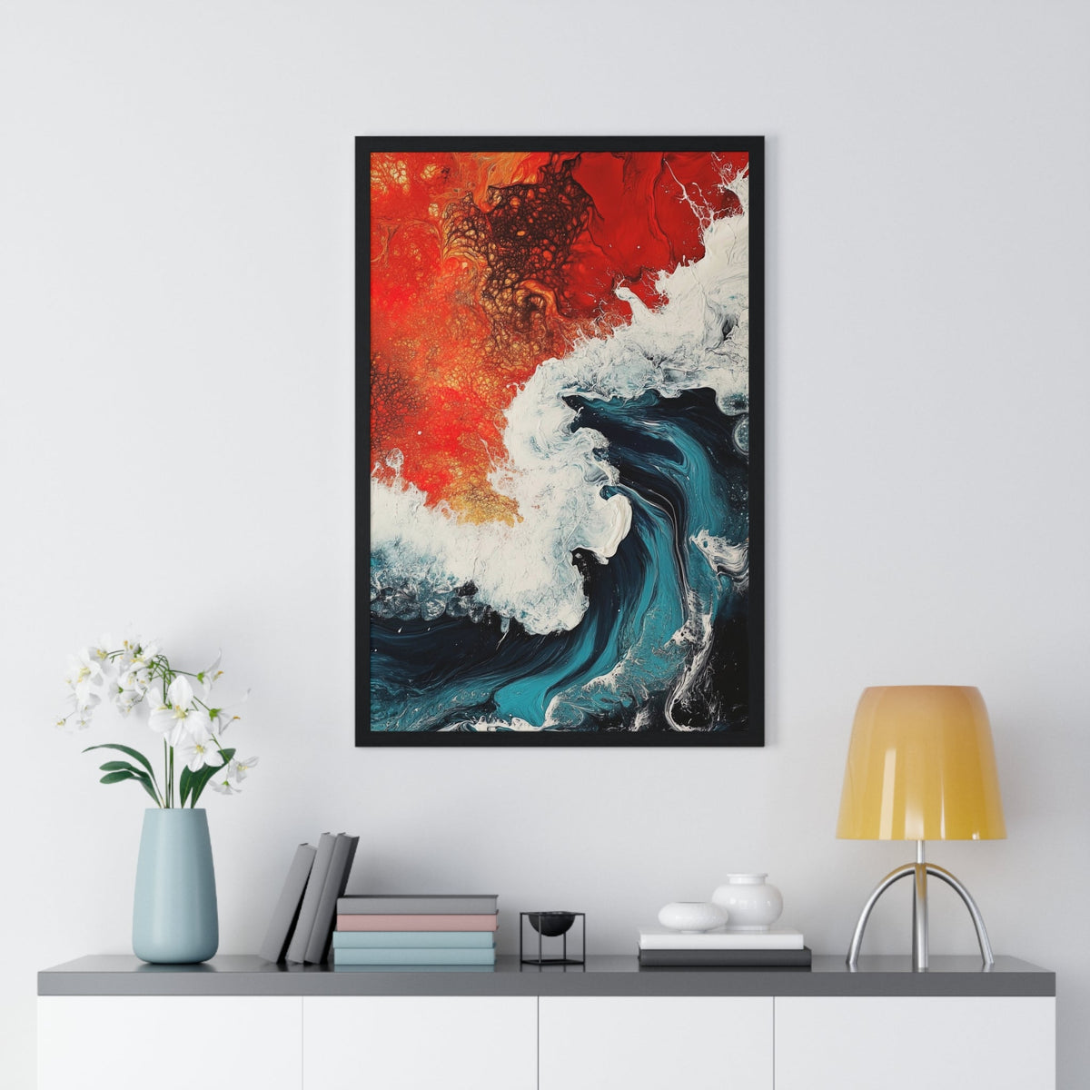 Ember Tide Framed Print - JG Visual Arts