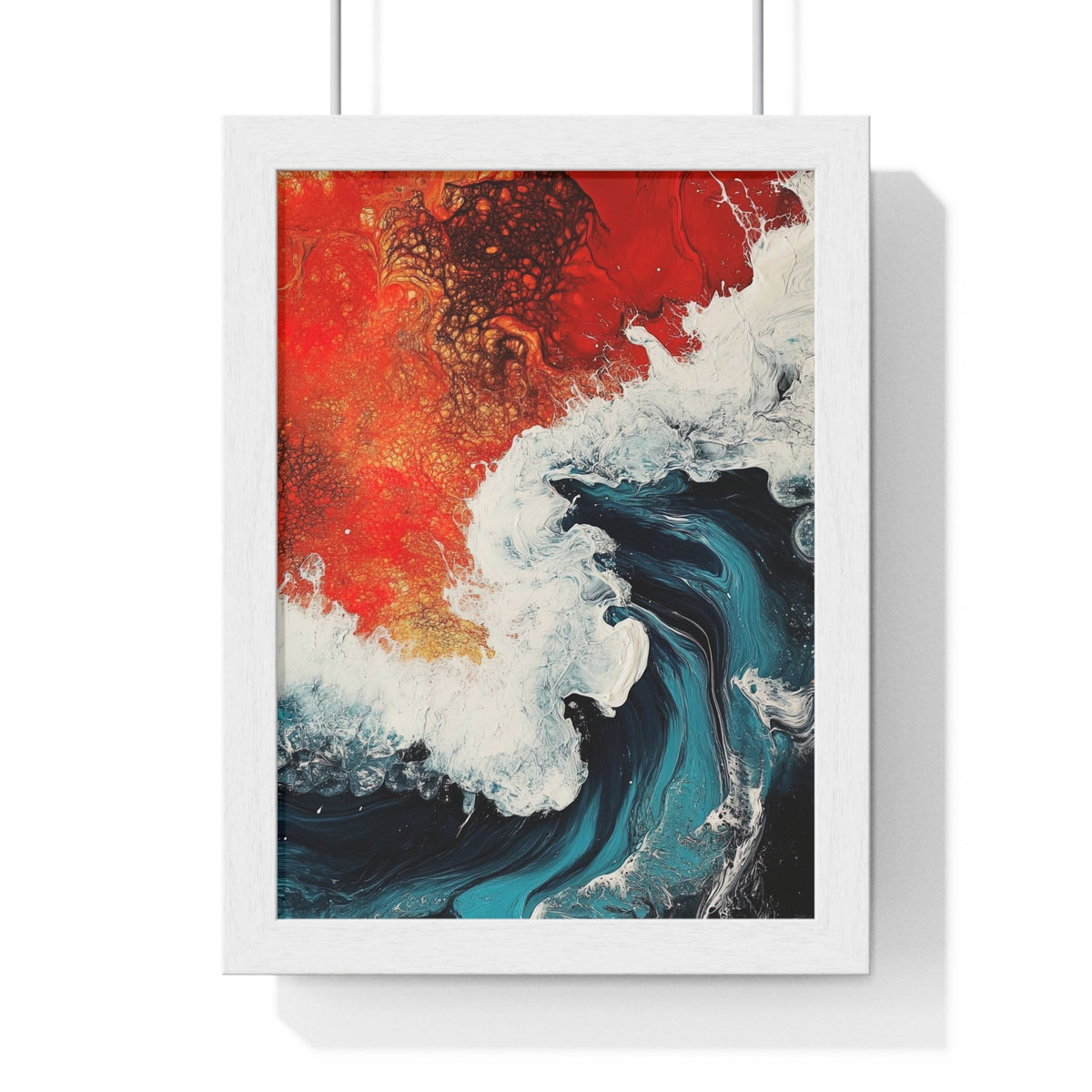 Ember Tide Framed Print - JG Visual Arts