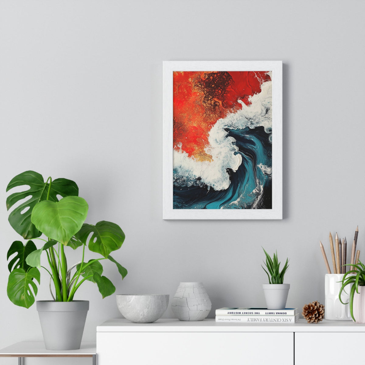 Ember Tide Framed Print - JG Visual Arts