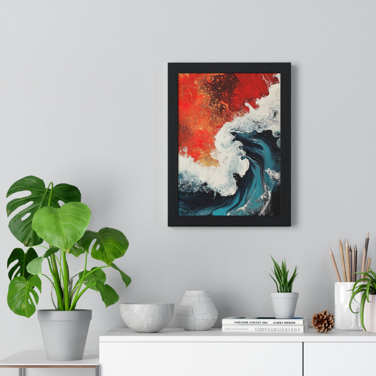 Ember Tide Framed Print - JG Visual Arts