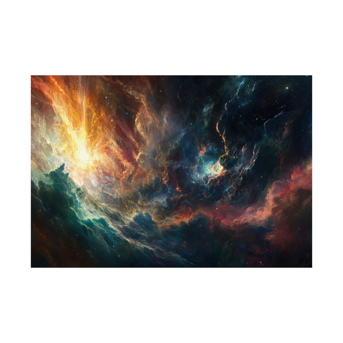 Emberfall Nebula — Matte Poster - JG Visual Arts