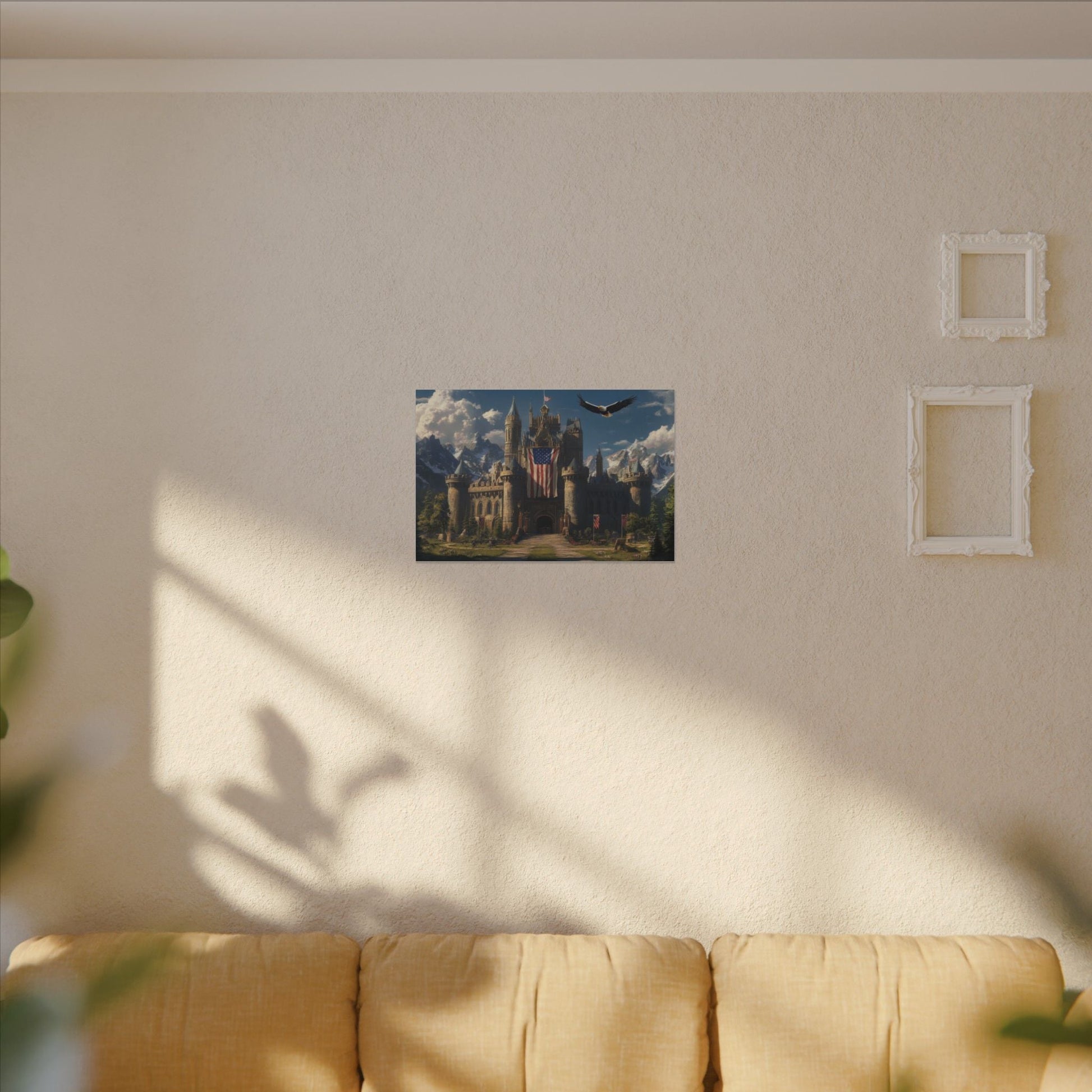 Eyrie Keep — Castle and Eagle Canvas - JG Visual Arts