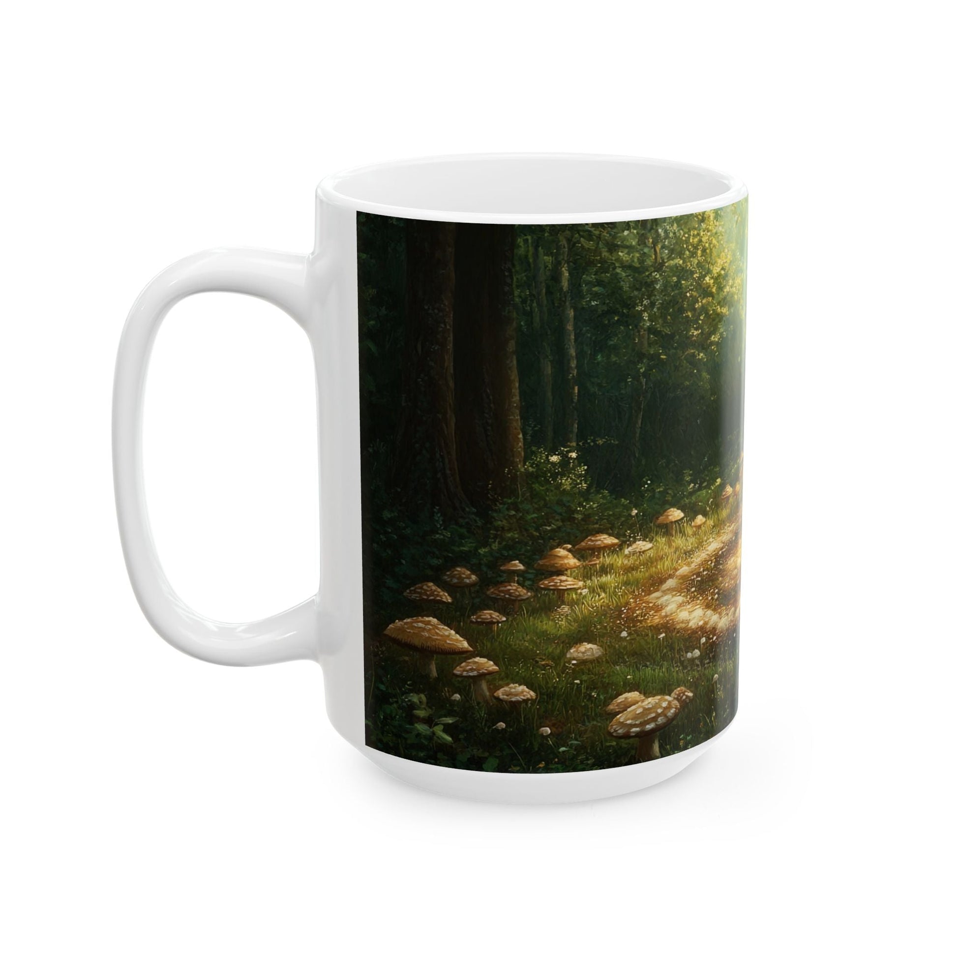 Fairy Circle — Enchanted Mushroom Grove Mug - JG Visual Arts