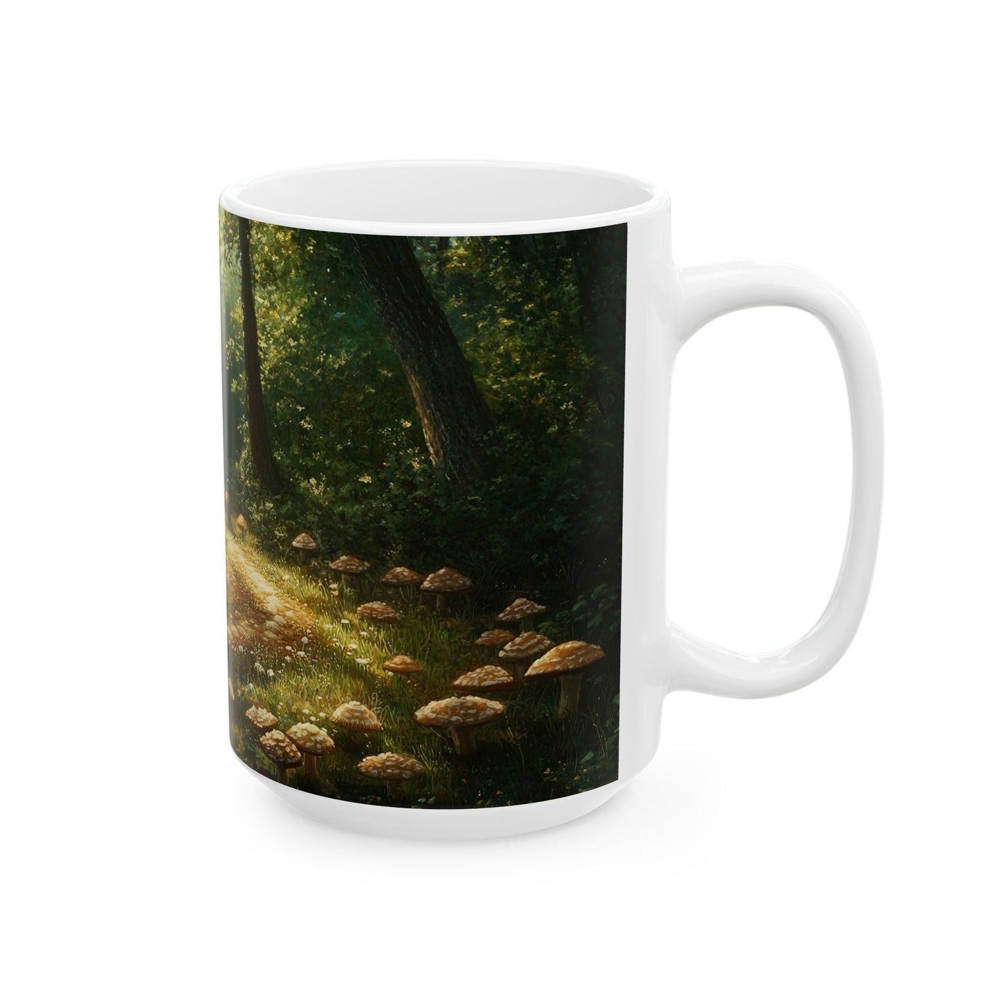 Fairy Circle — Enchanted Mushroom Grove Mug - JG Visual Arts