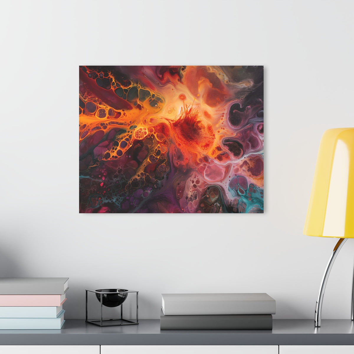 Fiery Nebula Acrylic Print - JG Visual Arts