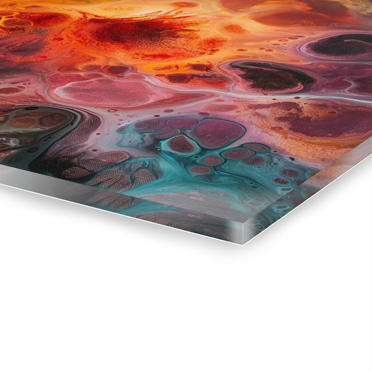 Fiery Nebula Acrylic Print - JG Visual Arts