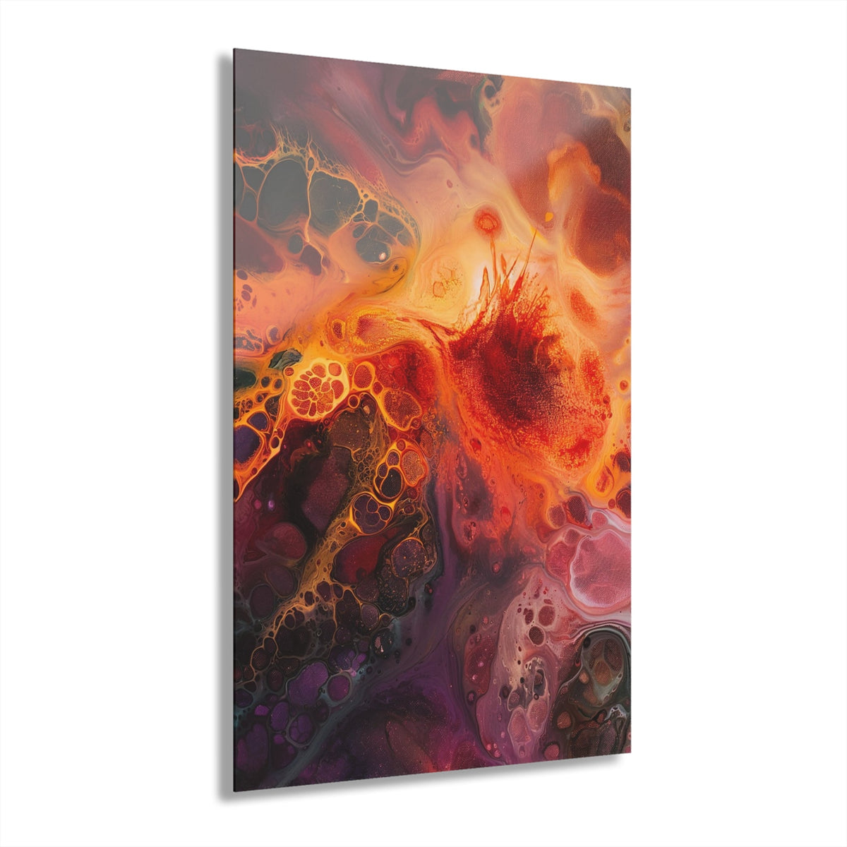Fiery Nebula Acrylic Print - JG Visual Arts