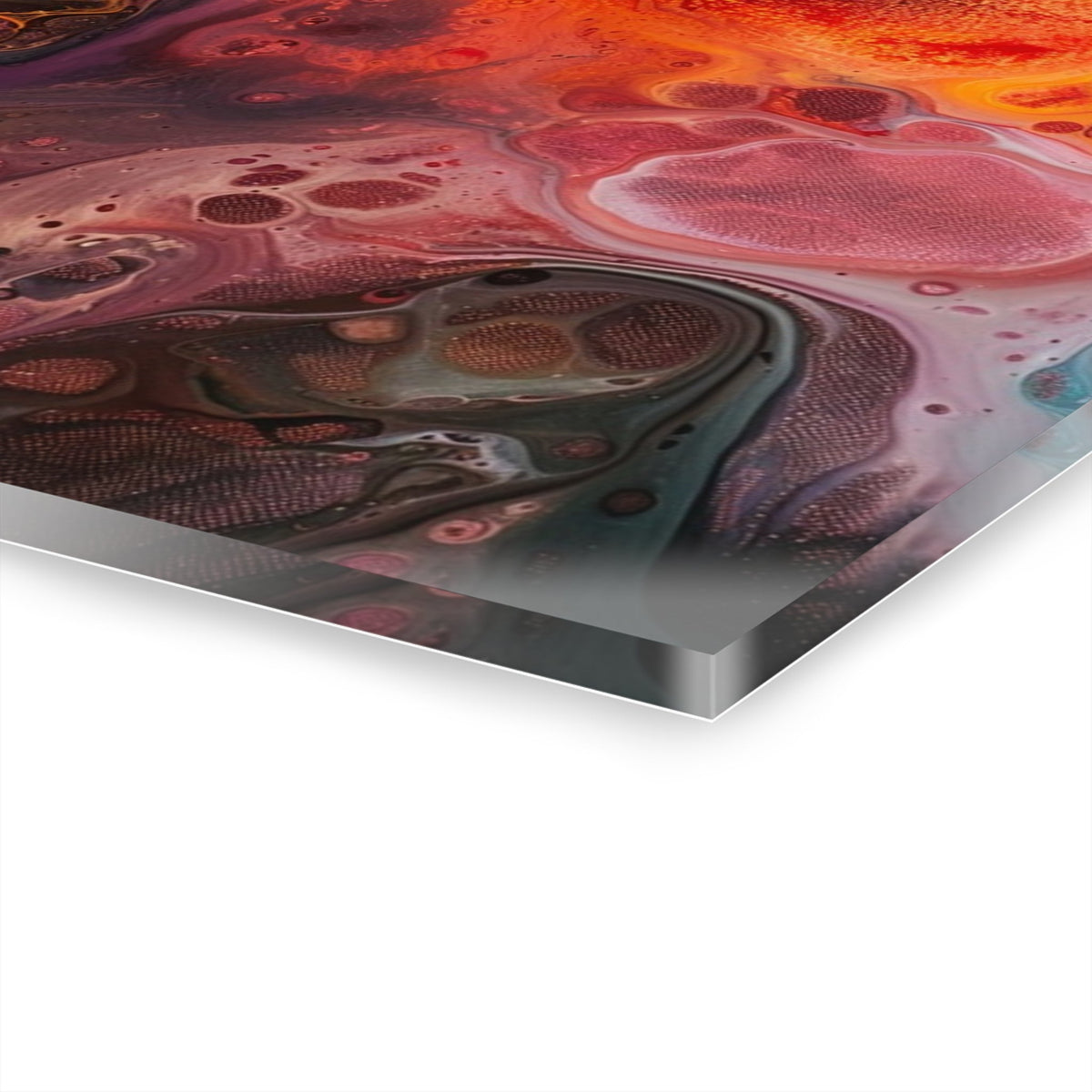 Fiery Nebula Acrylic Print - JG Visual Arts