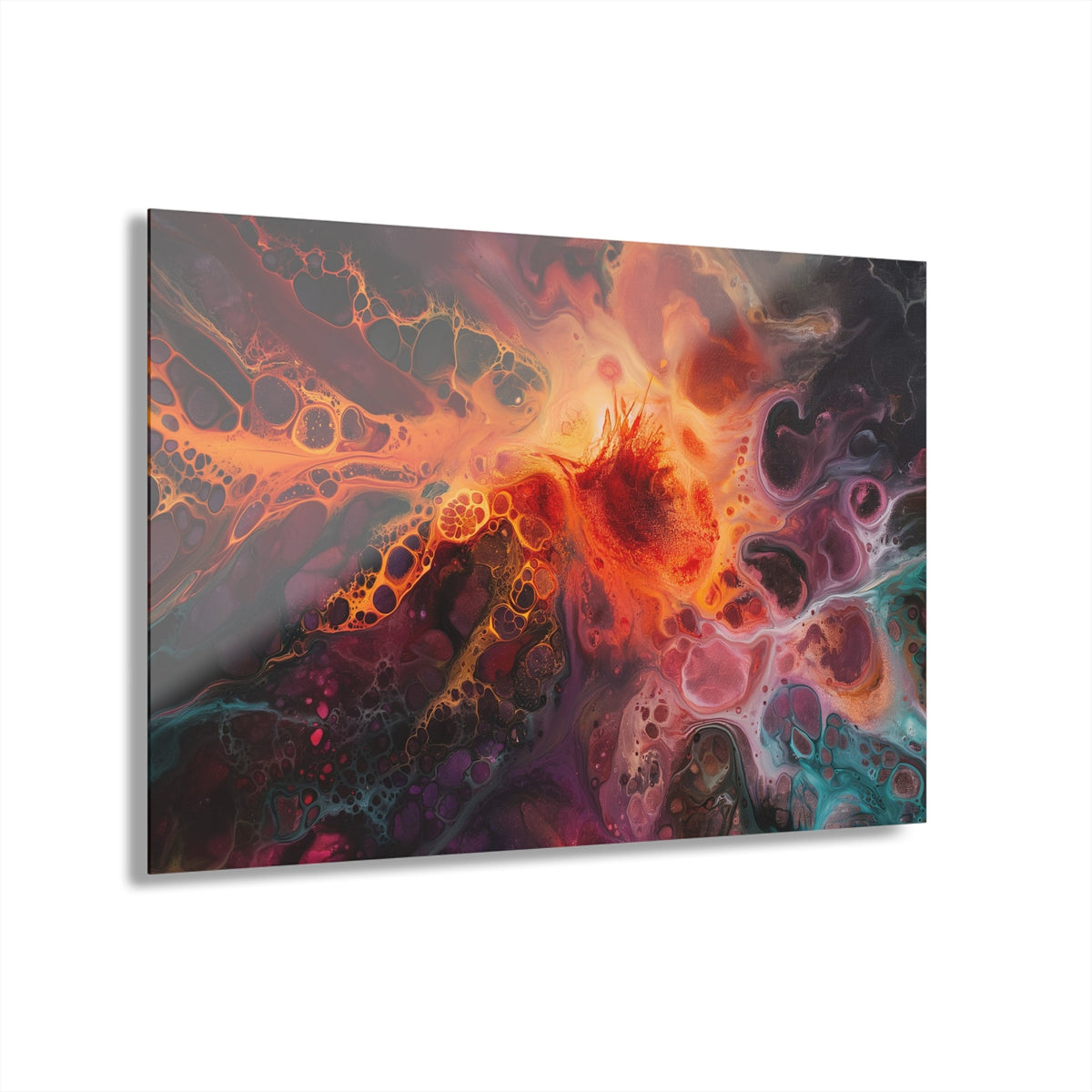 Fiery Nebula Acrylic Print - JG Visual Arts