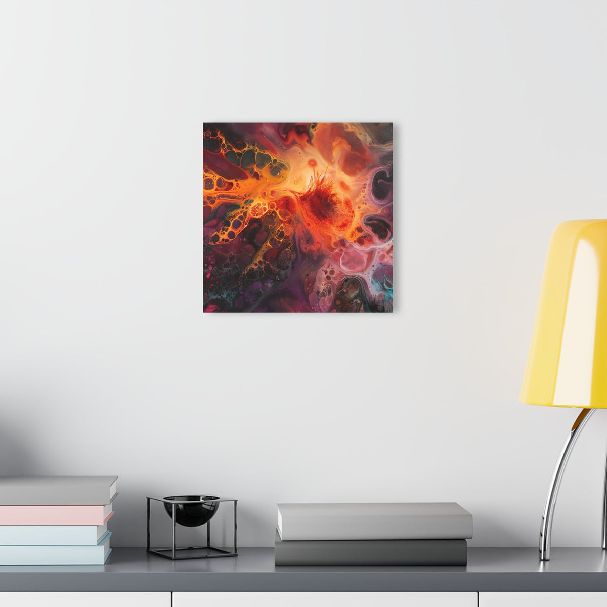 Fiery Nebula Acrylic Print - JG Visual Arts