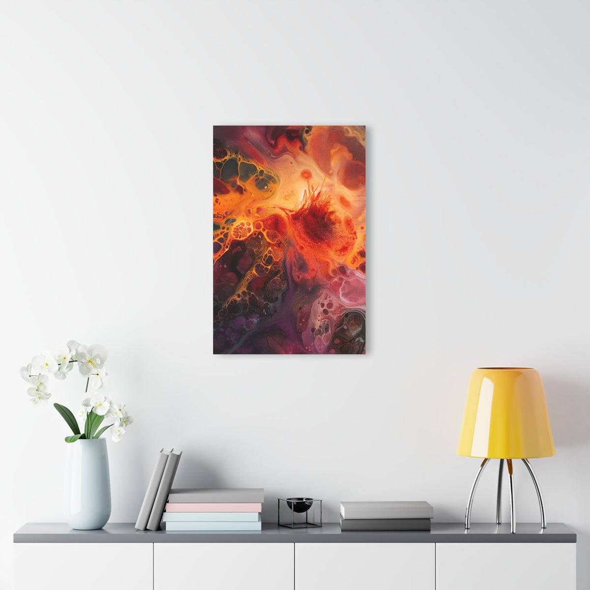 Fiery Nebula Acrylic Print - JG Visual Arts