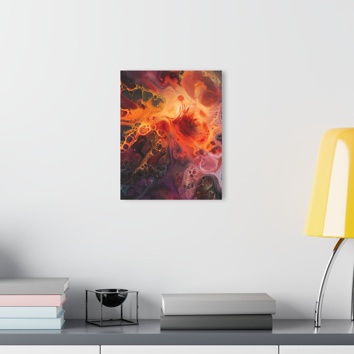 Fiery Nebula Acrylic Print - JG Visual Arts
