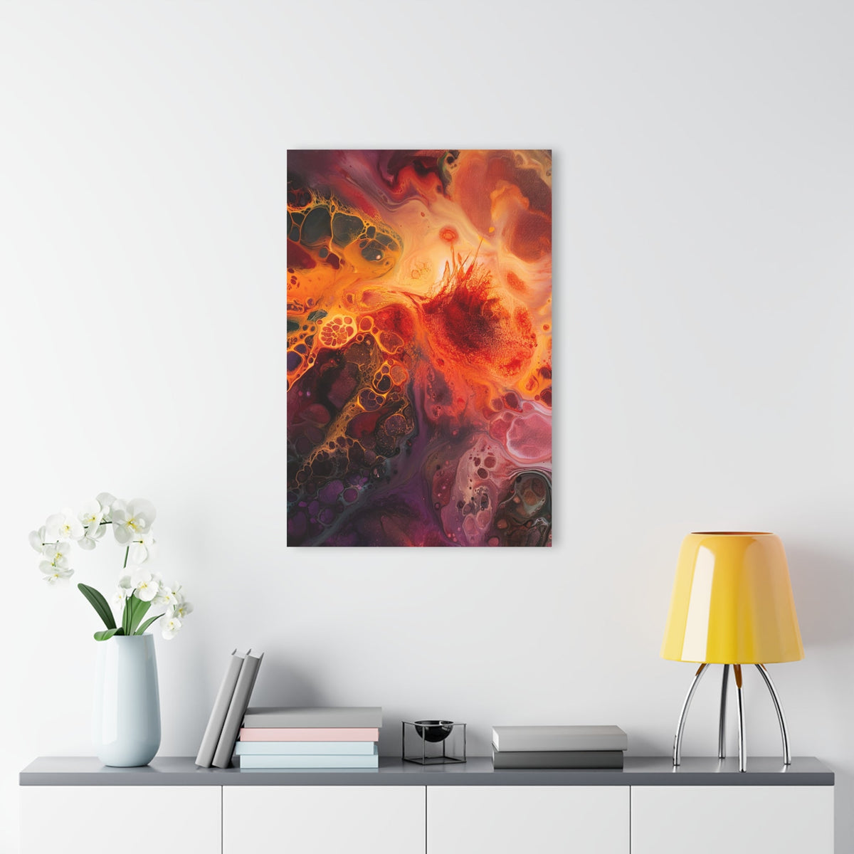 Fiery Nebula Acrylic Print - JG Visual Arts