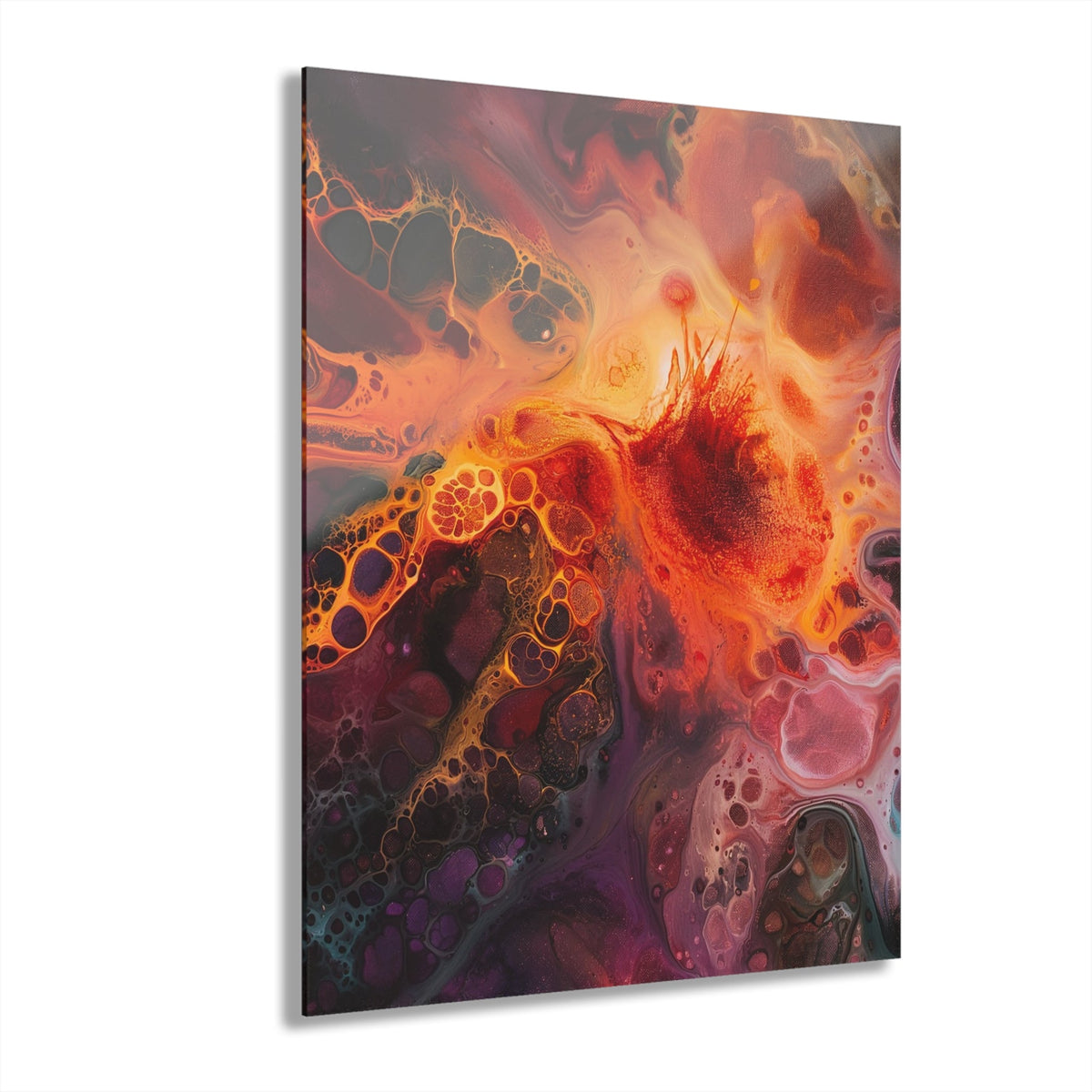 Fiery Nebula Acrylic Print - JG Visual Arts