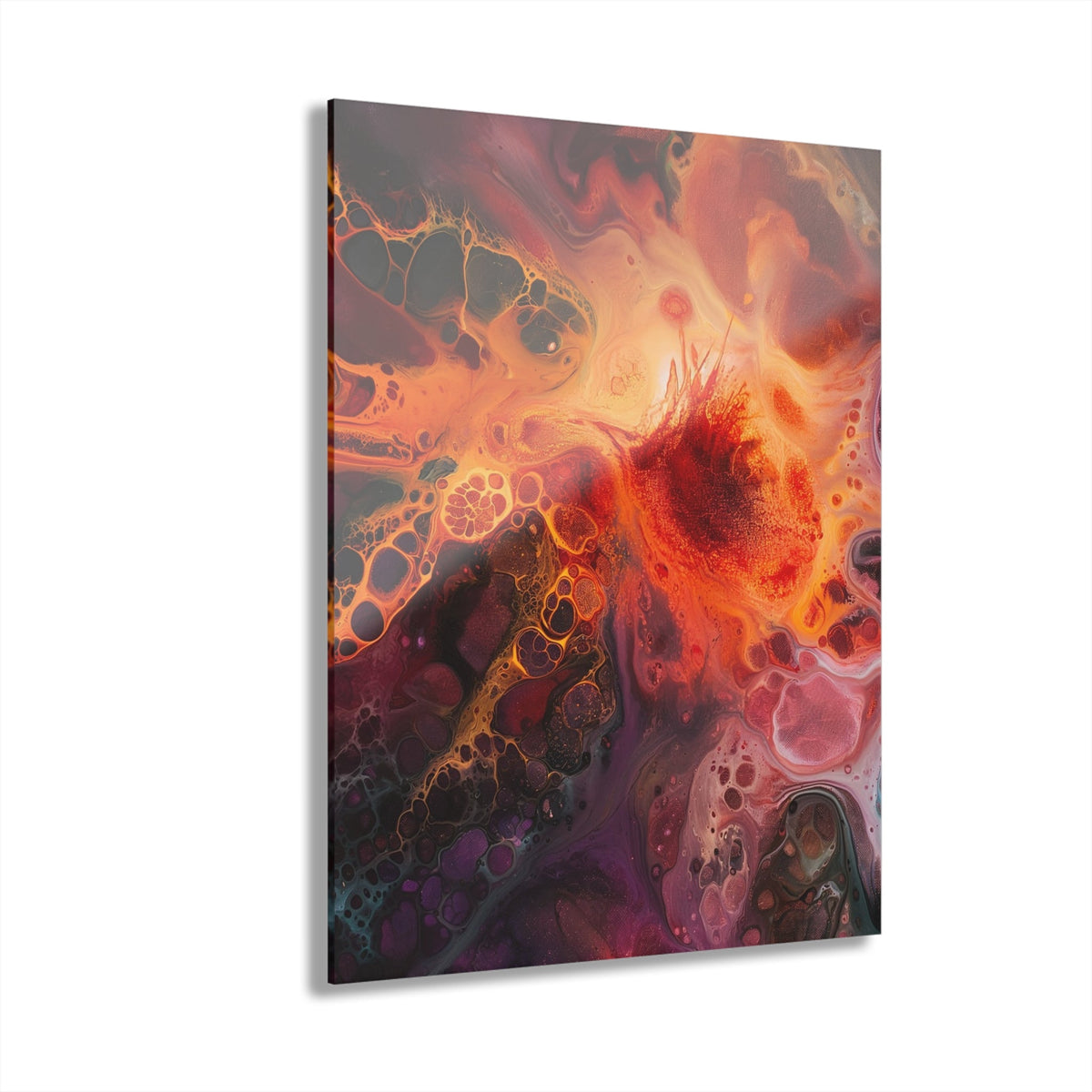 Fiery Nebula Acrylic Print - JG Visual Arts
