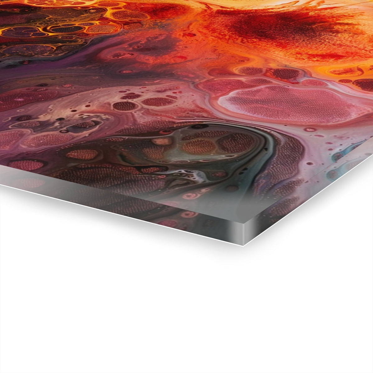 Fiery Nebula Acrylic Print - JG Visual Arts