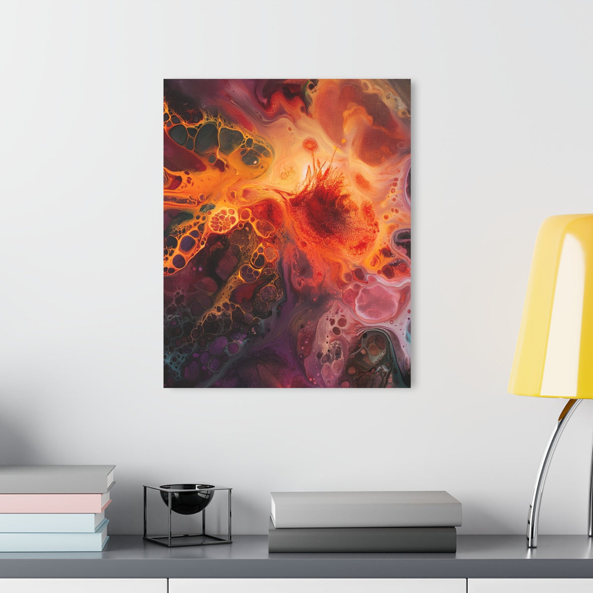 Fiery Nebula Acrylic Print - JG Visual Arts