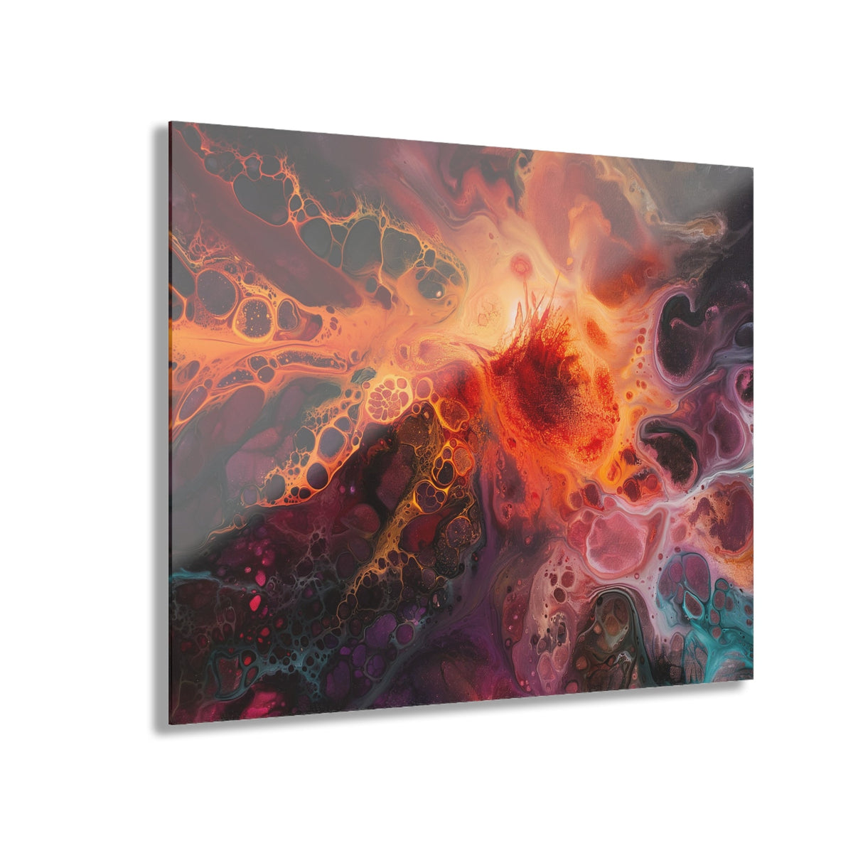 Fiery Nebula Acrylic Print - JG Visual Arts