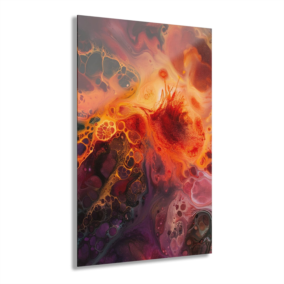 Fiery Nebula Acrylic Print - JG Visual Arts