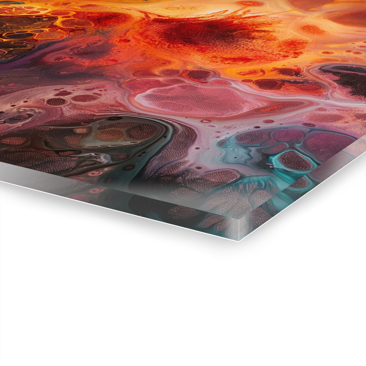 Fiery Nebula Acrylic Print - JG Visual Arts