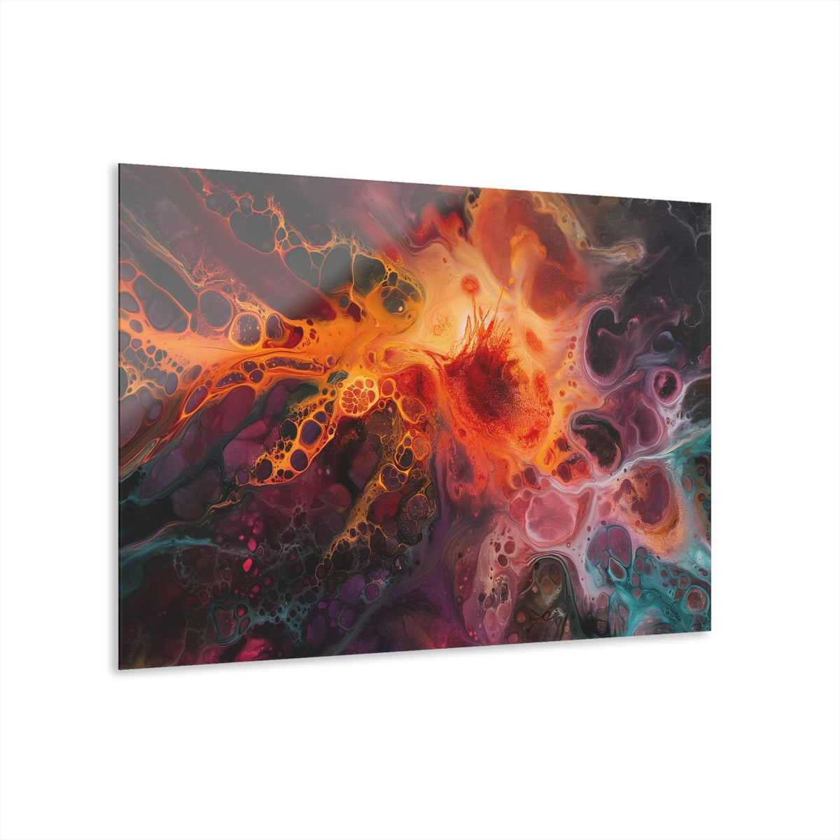 Fiery Nebula Acrylic Print - JG Visual Arts