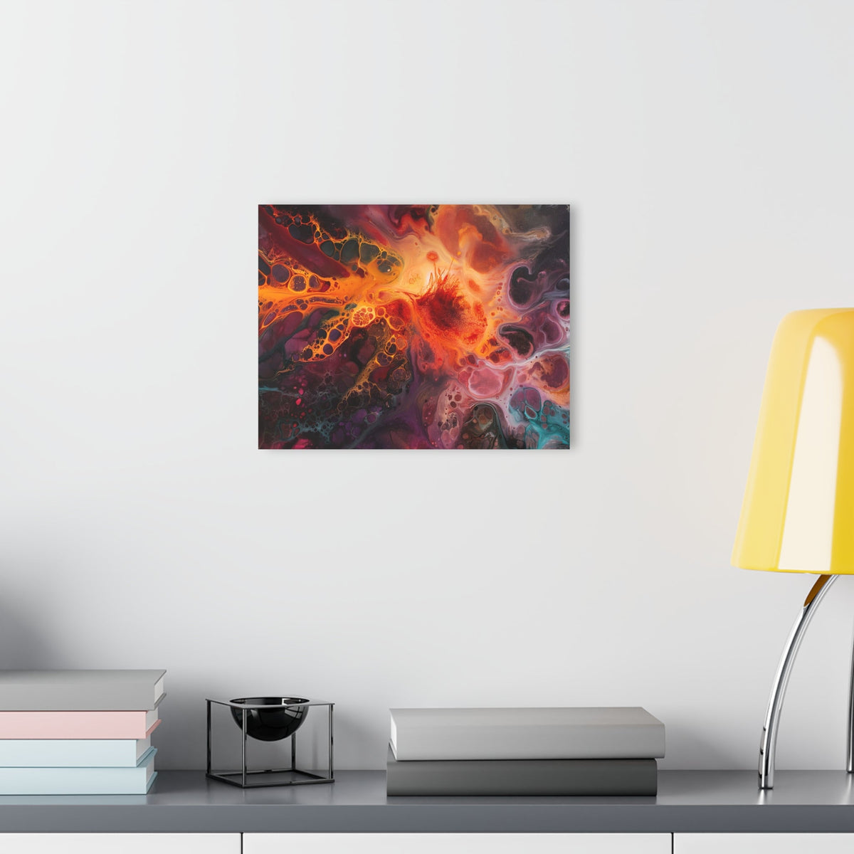 Fiery Nebula Acrylic Print - JG Visual Arts