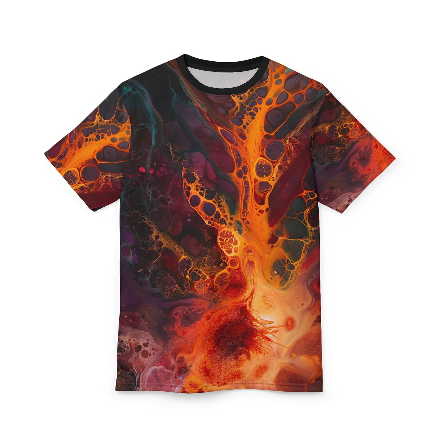 Fiery Nebula - All Over Print Tee - JG Visual Arts