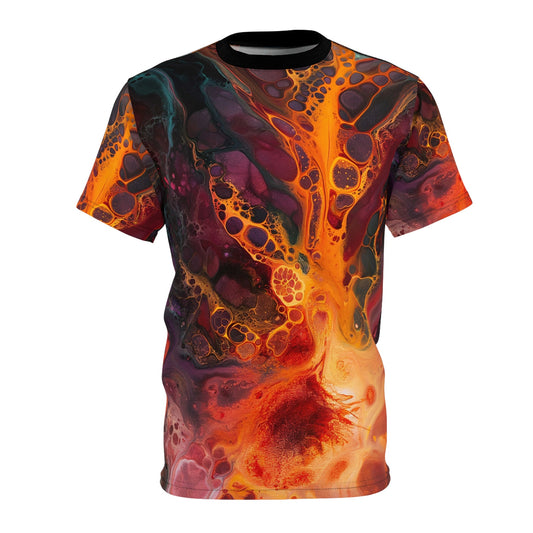 Fiery Nebula - All Over Print Tee - JG Visual Arts