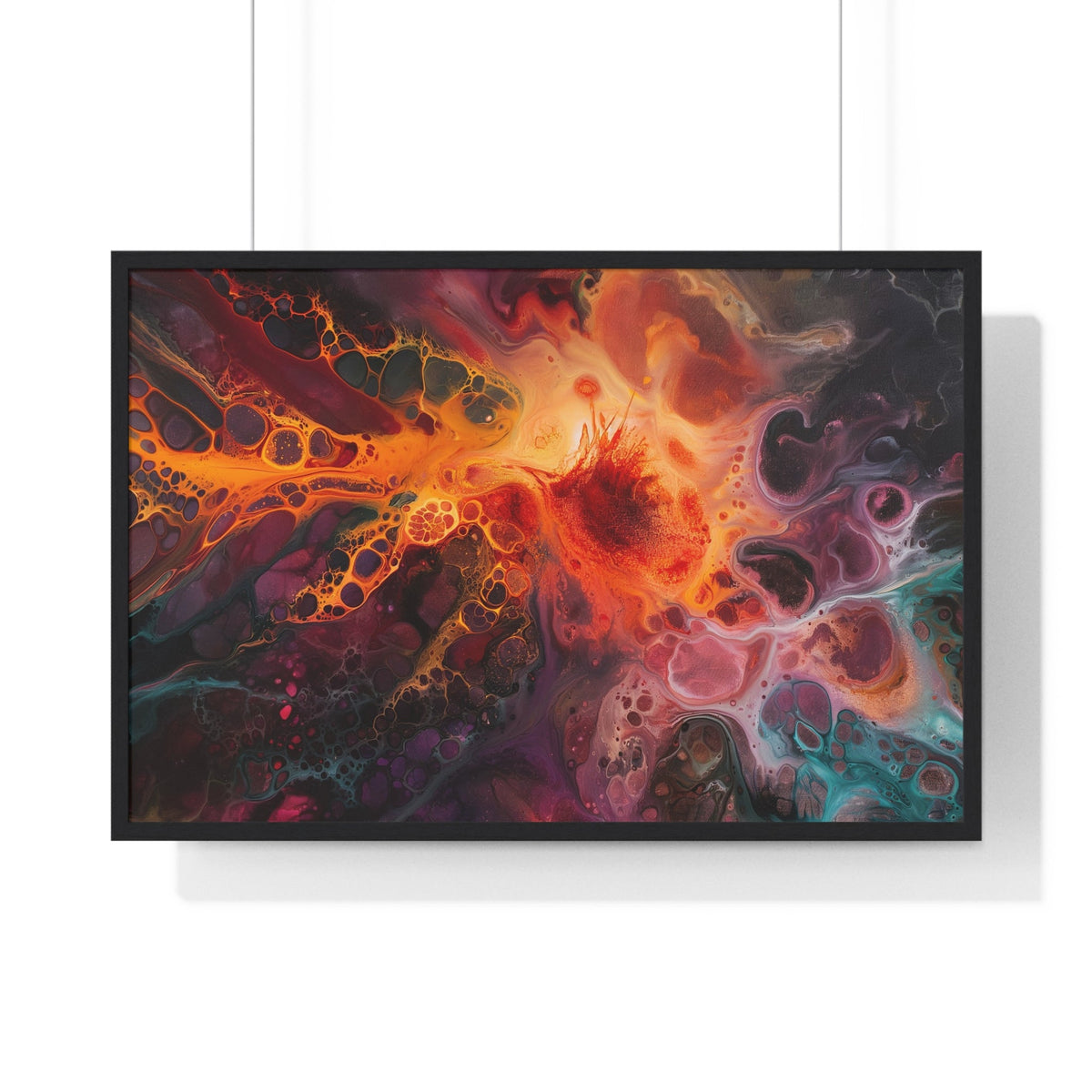 Fiery Nebula Framed Print - JG Visual Arts