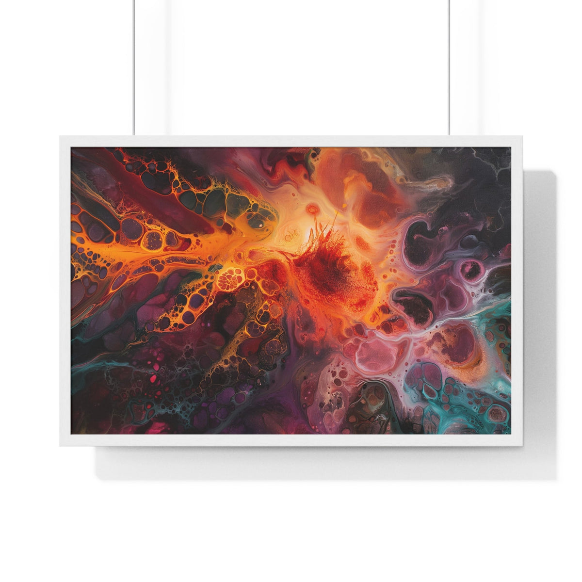 Fiery Nebula Framed Print - JG Visual Arts