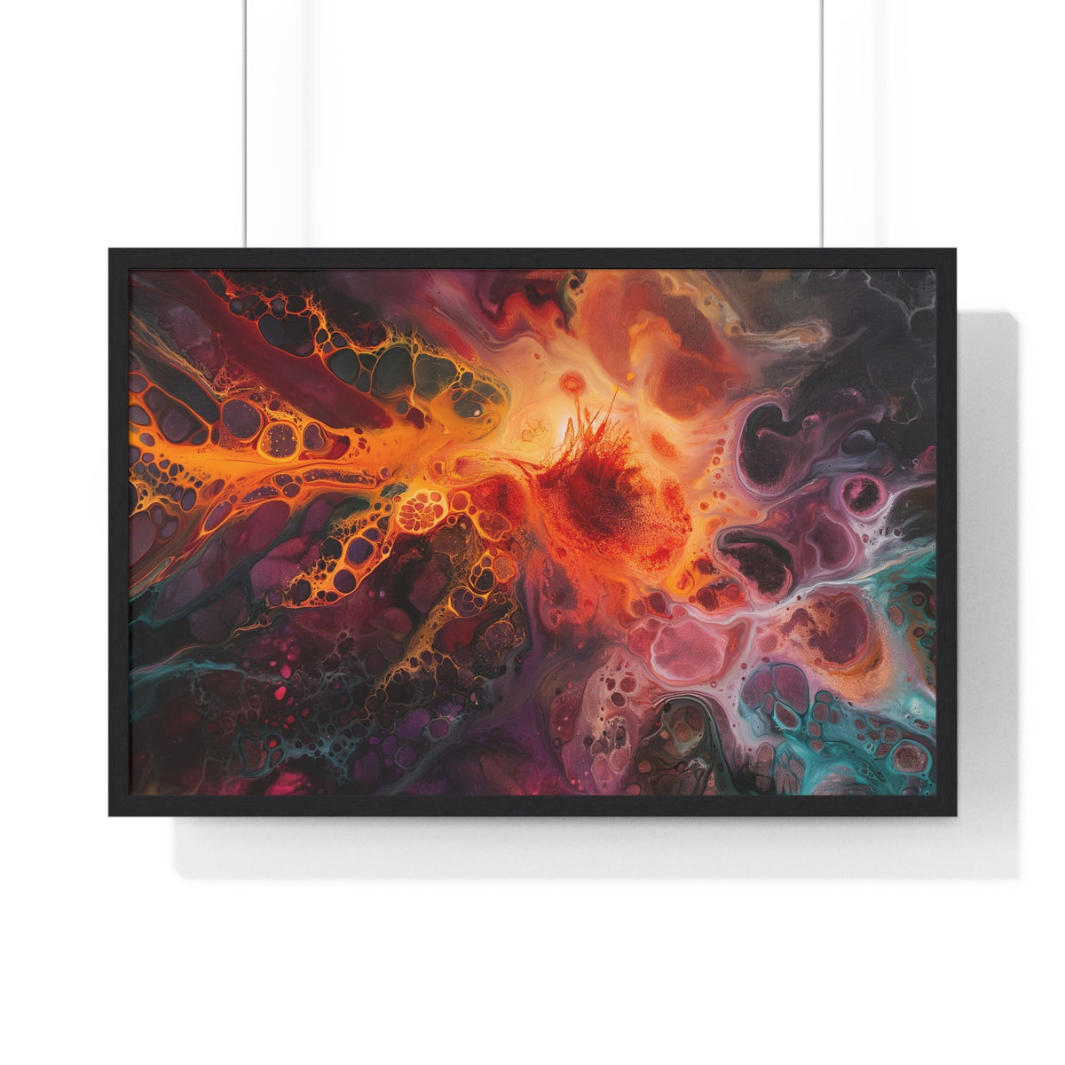 Fiery Nebula Framed Print - JG Visual Arts