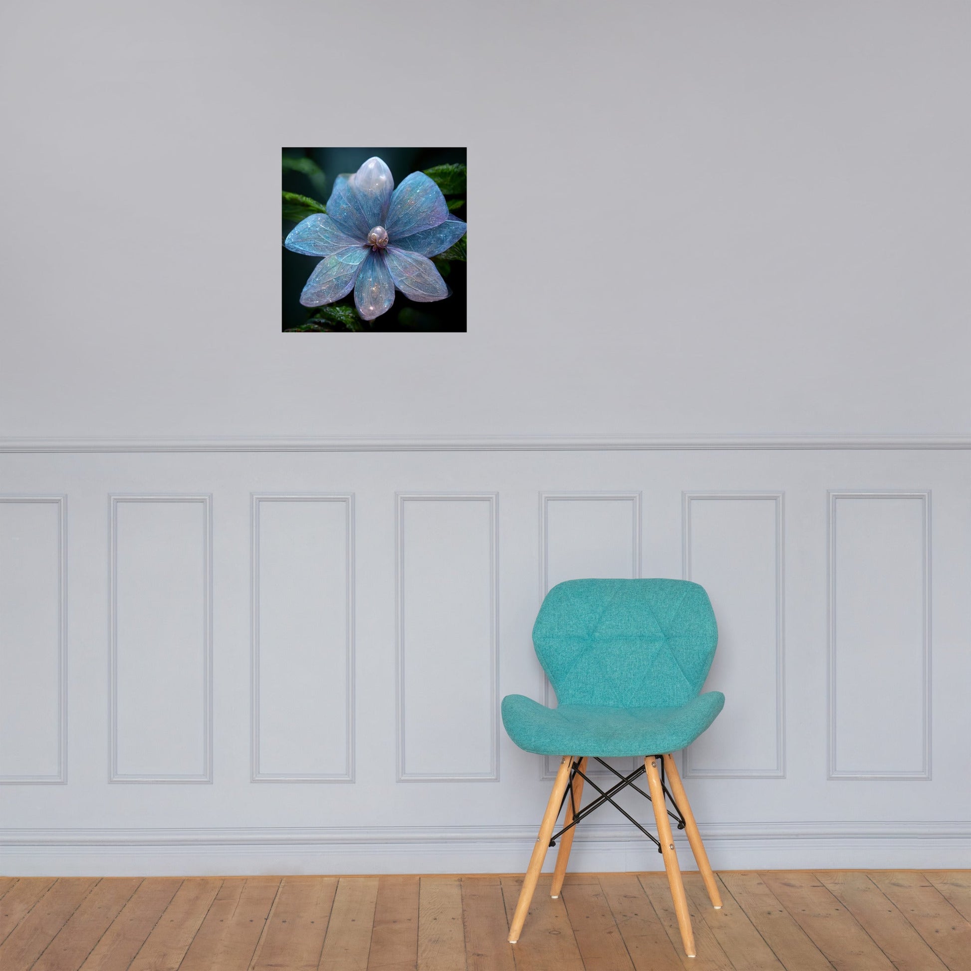 Forest Fairy Periwinkle Flower - Photo paper poster - JDG Visual Arts