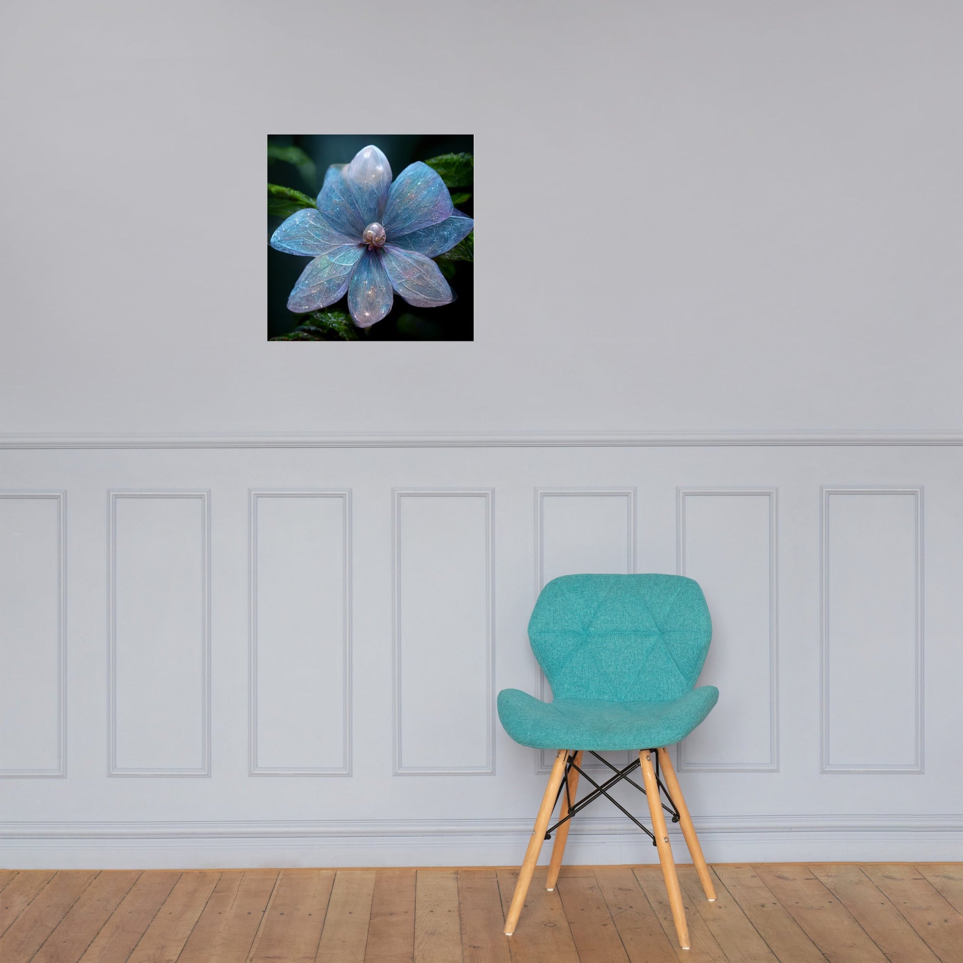 Forest Fairy Periwinkle Flower - Photo paper poster - JDG Visual Arts