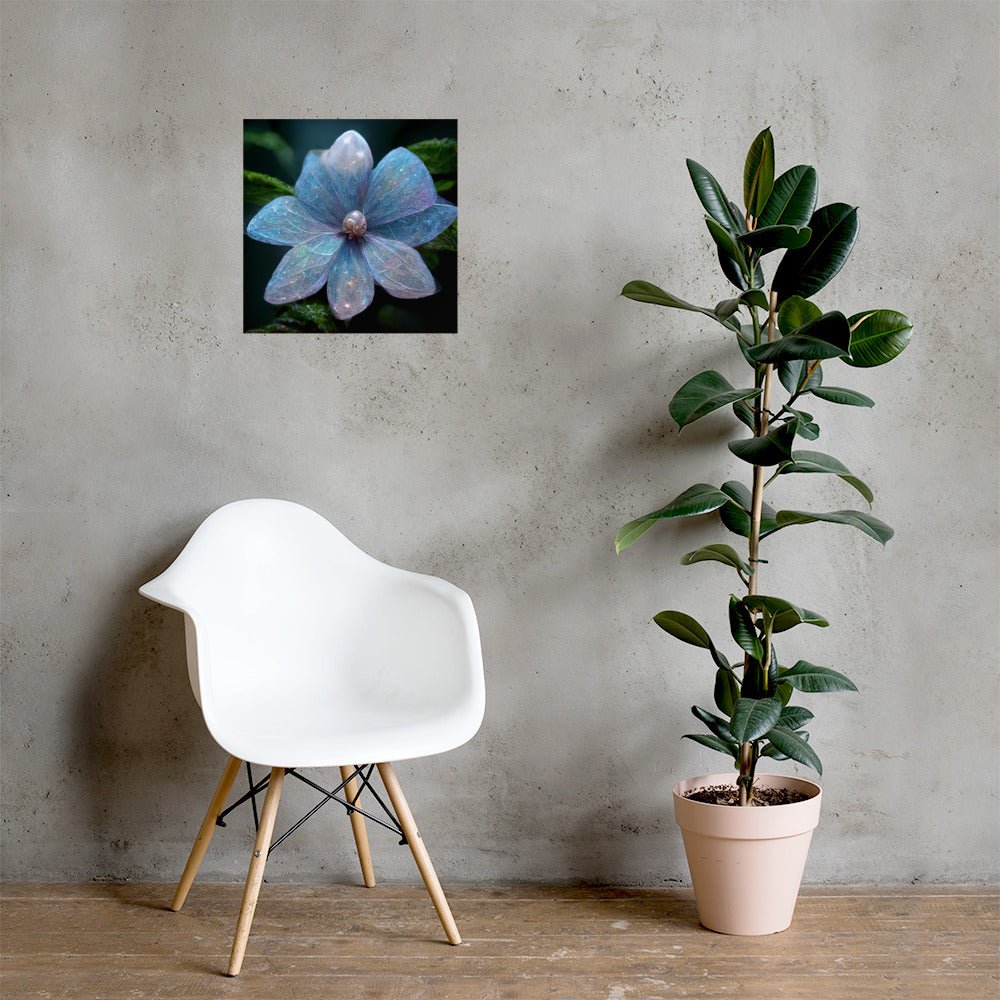 Forest Fairy Periwinkle Flower - Photo paper poster - JDG Visual Arts