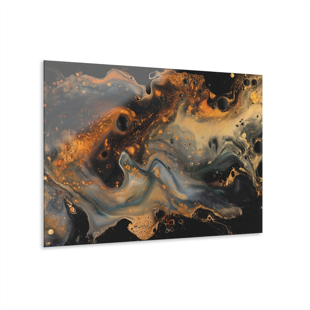 Gilded Fault Acrylic Print - JG Visual Arts