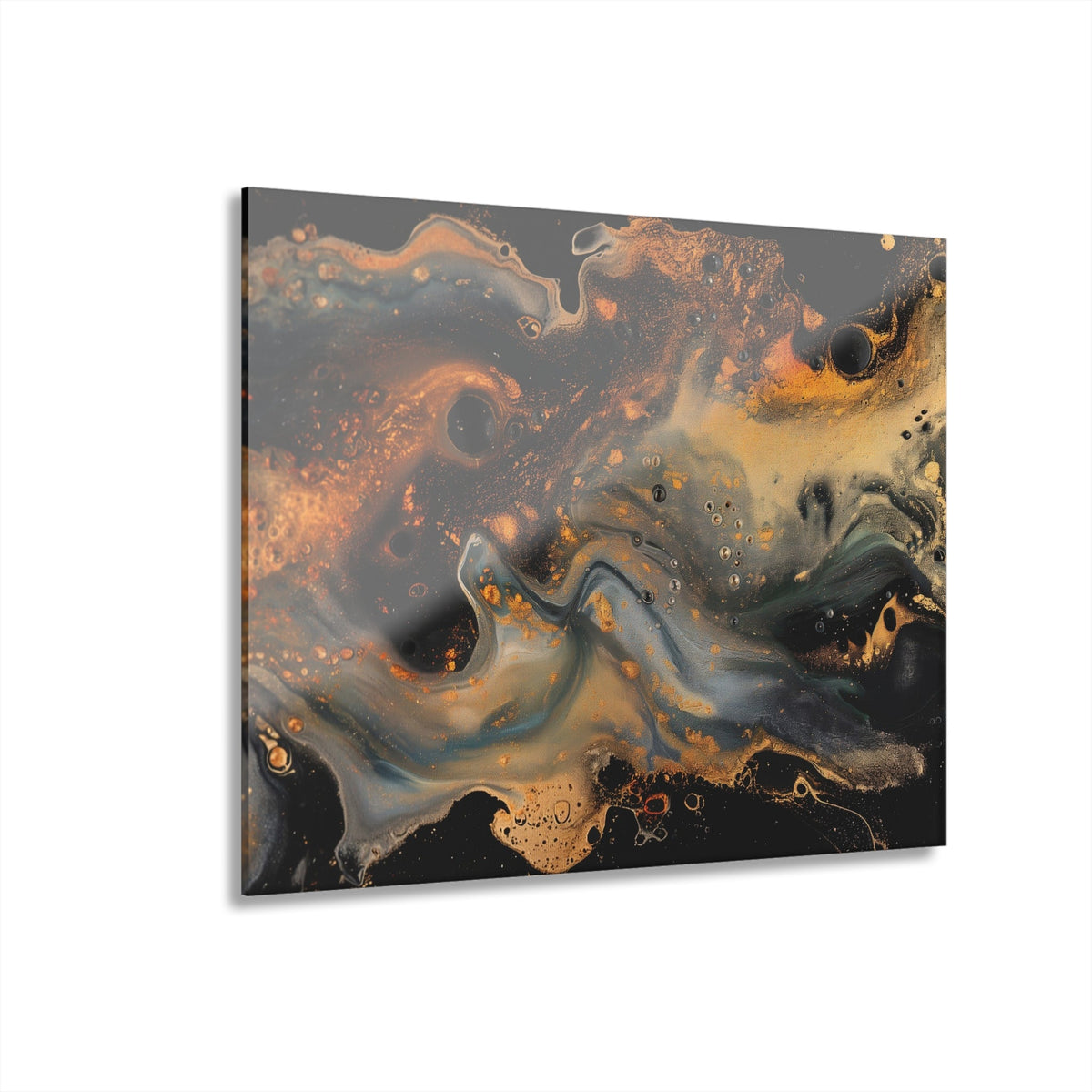 Gilded Fault Acrylic Print - JG Visual Arts