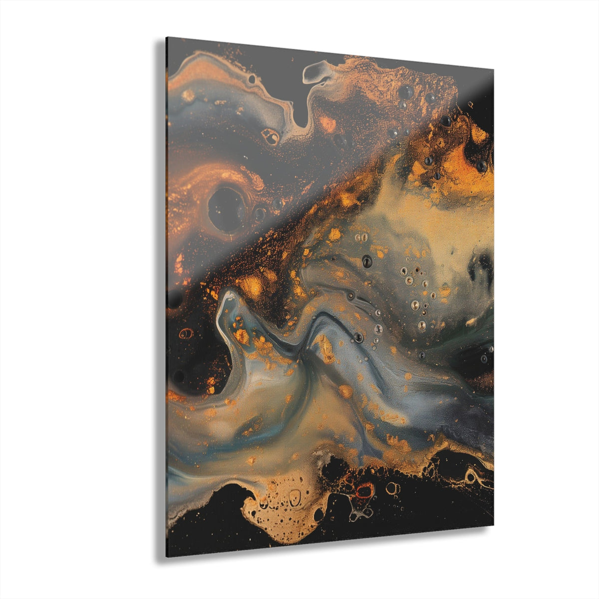 Gilded Fault Acrylic Print - JG Visual Arts