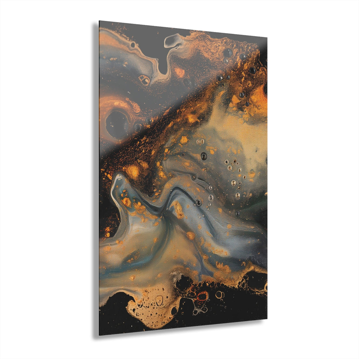 Gilded Fault Acrylic Print - JG Visual Arts