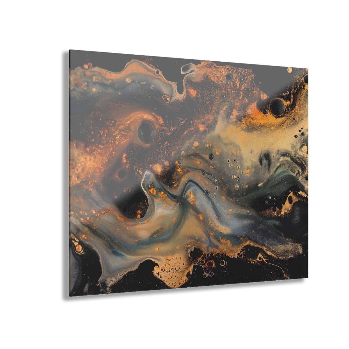 Gilded Fault Acrylic Print - JG Visual Arts