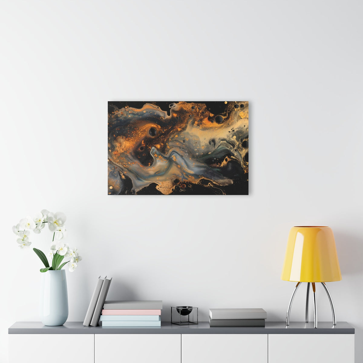 Gilded Fault Acrylic Print - JG Visual Arts