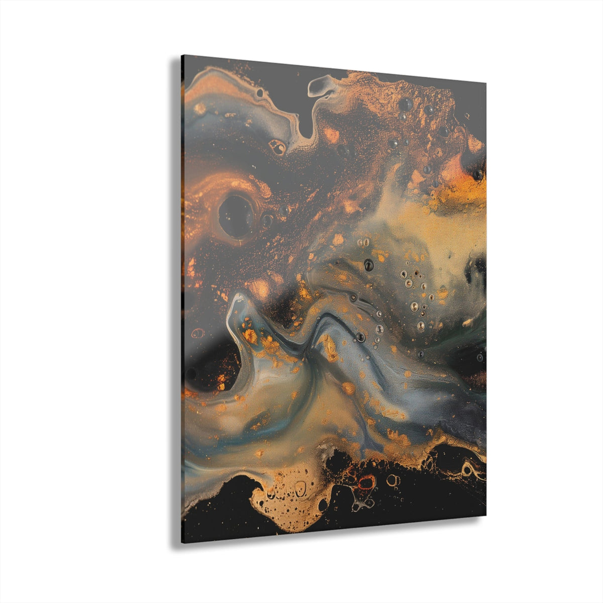 Gilded Fault Acrylic Print - JG Visual Arts